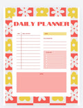 Daily planner Note pad total of 31 pages
