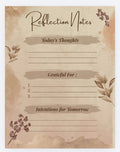 Reflection notepad 22 pages